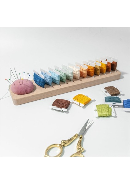 Nakış Ipliki Için Rafı Kayın Ahşap Diş Foss Organizer 12 Pcs Plastik Nakış Iplik Kartları (Dikdörtgen) (Yurt Dışından) fırsatları