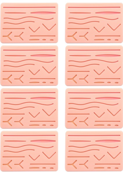 8x Cilt Sütü Eğitim Kiti Pad Sütü Eğitim Kiti Suture Pad Travma Aksesuarları Uygulama ve Eğitim Kullanımı (Yurt Dışından)