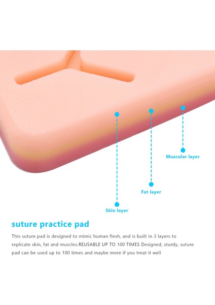 8x Cilt Sütü Eğitim Kiti Pad Sütü Eğitim Kiti Suture Pad Travma Aksesuarları Uygulama ve Eğitim Kullanımı (Yurt Dışından) fiyatları