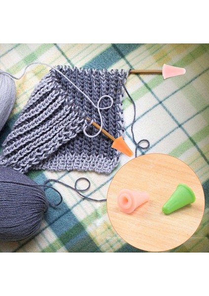 40 Adet Çok Renkli Iğne Nokta Tıpası Iğne Noktası Koruyucular Iğneler Plastik Saklama Kutusu ile Örgü Aksesuarları 2 Boyutta (Yurt Dışından) indirimleri