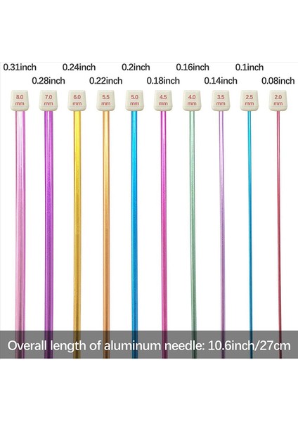 46PCS Tunus Tığ Işi Kanca Seti Plastik Kablo Afghan Tığ Işi ve Tunus Afgan Alüminyum Örgü Iğneleri Içerir (Yurt Dışından) modelleri