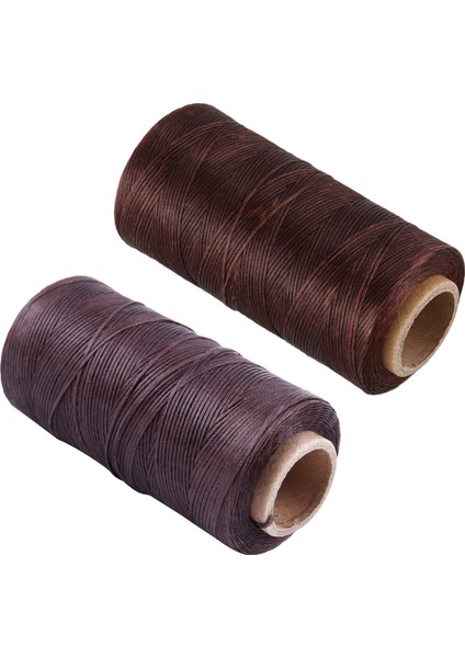 2pcs 260M 150D 1mm Deri Dikiş Mumlu Balmumu Iplik El Iğne Kablosu Zanaat Diy Yeni Açık Kahverengi ve Koyu Kahverengi (Yurt Dışından) fiyatları
