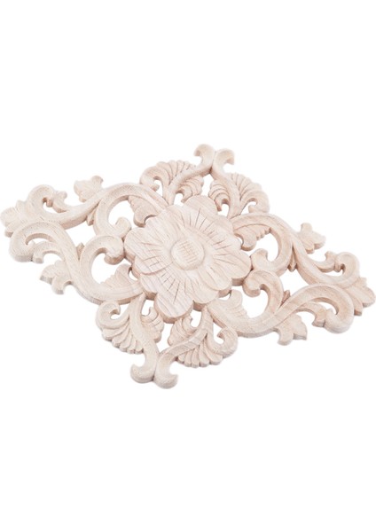 Çok Ahşap Oyulmuş Uzun Onlay Aplike Boyasız Çiçek Duvarları Dolapları Kapı Dekor Tipi 21X15CM (Yurt Dışından) indirimleri