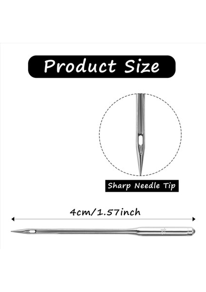 200PCS Dikiş Makinesi Iğneleri Evrensel Boyutlar Ağır Hizmet Dikiş Makinesi Iğneleri Nakış Deri Kotları (110/18) (Yurt Dışından) fırsatları