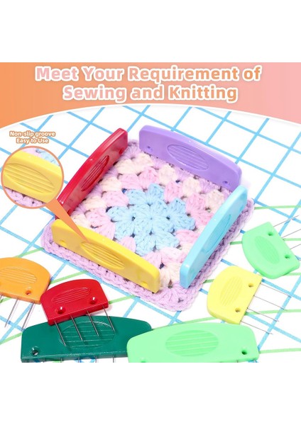 20 Adet Örgü Bloker Pimleri Taraklar Renk Örgü Blokerler Engelleme Için Taraklar Gökkuşağı Örgü Bloker Pinleri Engelleme Paspasları Engellemek Için (Yurt Dışından) fırsatları