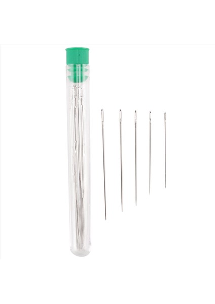 25 Büyük Göz Dikiş Iğneleri - 5 Boyutta Büyük Göz Eli Dikiş Iğneleri Dikiş ve Işçilik Için Net Depolama Tüpünde (Yurt Dışından) fiyatları