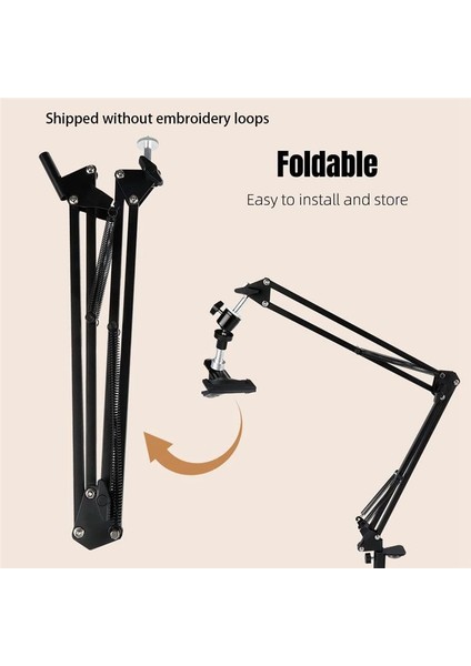 Nakış Çember Çapraz Saplama Stand 360 Hoop Spin Düğmesi ile Ayarlanabilir Metal Dönmüş Nakış Çember Tutucu (Yurt Dışından) indirimleri