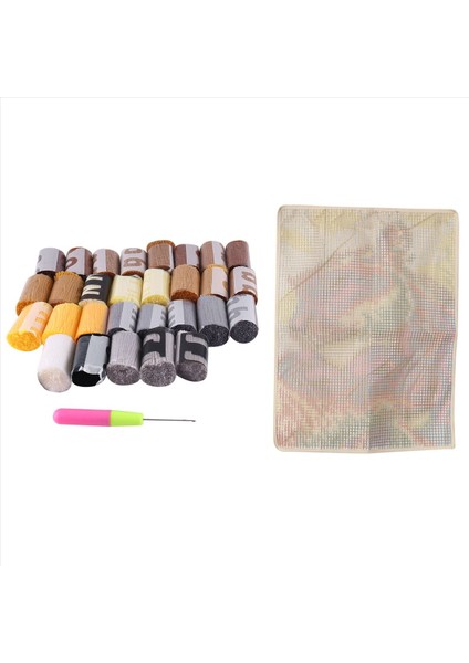 Mandal Kanca Kitleri Halı Yapım Kitleri Basılı Tuval Desen Hayvanları ile Çocuklar/yetişkinler Için Dıy Halı Nakış 2 Aslan (Yurt Dışından) modelleri