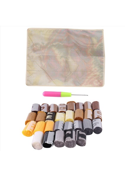 Mandal Kanca Kitleri Halı Yapım Kitleri Basılı Tuval Desen Hayvanları ile Çocuklar/yetişkinler Için Dıy Halı Nakış 2 Aslan (Yurt Dışından) fırsatları