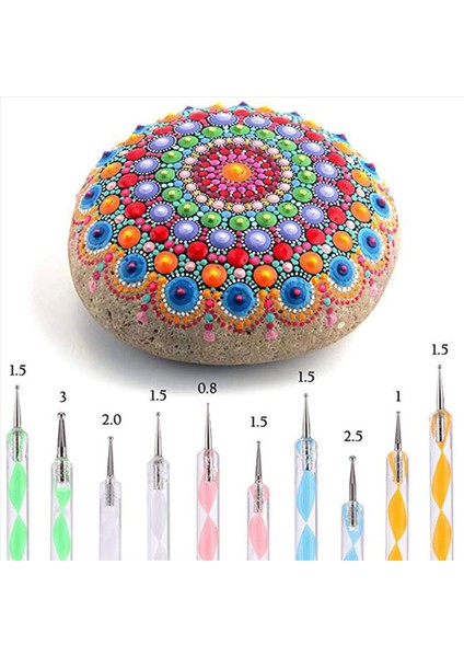 32 Pcs Mandala Kaya Boyama Araçları Mandala Şablonları Kit Ball Stylus Kil Heykel Oyma Araçları (Yurt Dışından) indirimleri