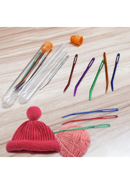 8pcs Iplik Iğnesi Dokuma Iğne Goblen Iğnesi Tığ Işi Için Bükülmüş Iğneler Tığ Işi Için Büyük Gözleme Iğneleri (Yurt Dışından) fiyatları