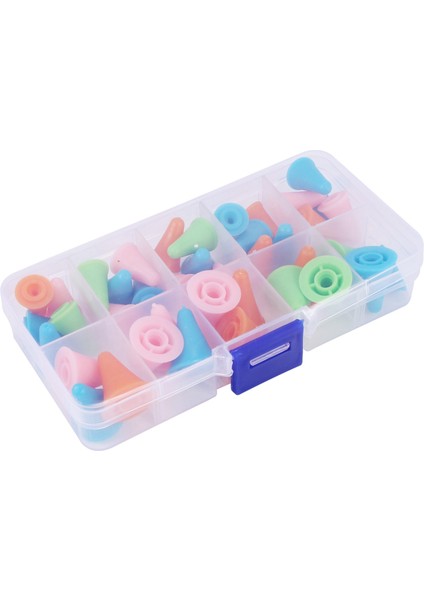 80 Adet Çok Renkli Iğne Nokta Tıpaları Iğne Noktası Koruyucular Iğneler Kutu ile Örgü Aksesuarları 2 Boyutta (Yurt Dışından) fiyatları