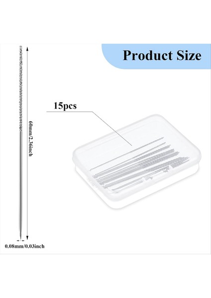 15 Pcs Snag Onarma Iğne Onarım Örgü ve Dokuma Alet 2 36 x 0 03 Inç Onarım Dikiş Aracı Dikiş Dikiş Iğnesi (Yurt Dışından) fiyatları