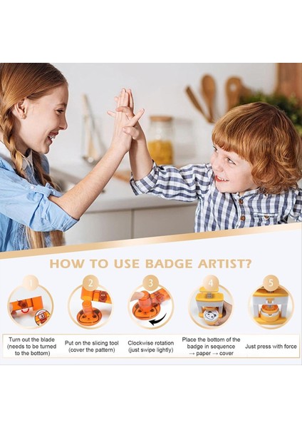 48 Paket 2 Inç Temizlik Düğmesi Pimleri Akrilik Düğme Pin Kendi Düğmelerinizi Yapma Rozeti Maker Dıy Christmascrafts Malzemeleri (Yurt Dışından) fırsatları