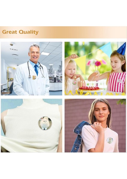 48 Paket 2 Inç Temizlik Düğmesi Pimleri Akrilik Düğme Pin Kendi Düğmelerinizi Yapma Rozeti Maker Dıy Christmascrafts Malzemeleri (Yurt Dışından) indirimleri