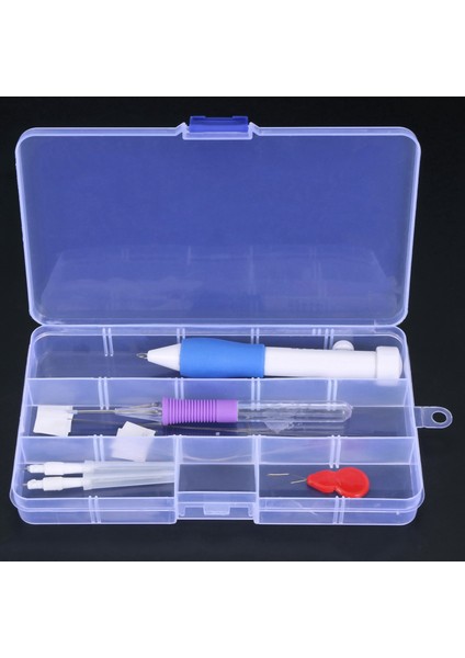 20X Nakış Dikiş Yumruk Iğne Seti Nakış Kalemi Plastik Kutu ile Nakış Iş Parçacığı Için Dıy Dikiş 3 Boyut (Yurt Dışından) modelleri