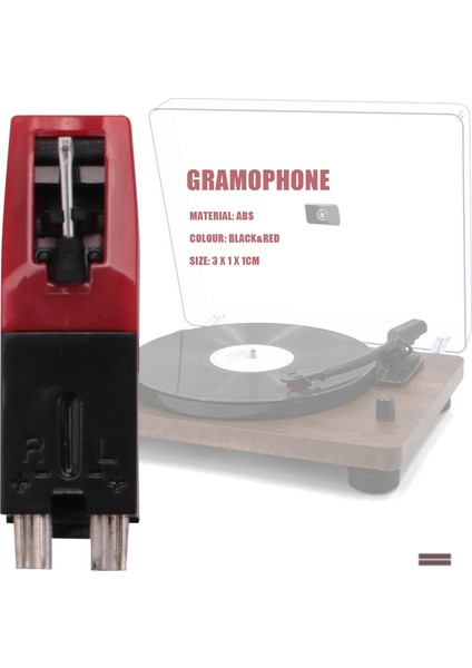 Fonograf Turntable Gramofon Kayıt Için Seramik Kartuş ve Stylus Iğnesi (Yurt Dışından) fırsatları