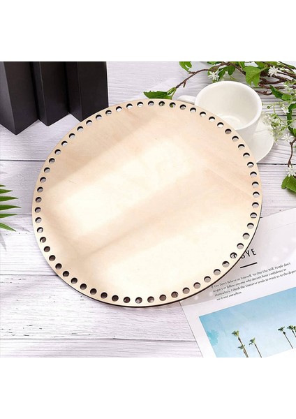 4pcs 30CM Doğal Ahşap Sepet Alt Delikli Dıy Örgü Için Daire Boş Ahşap Taban Tığ Torbası Alt Şekillendirici (Yurt Dışından) fırsatları
