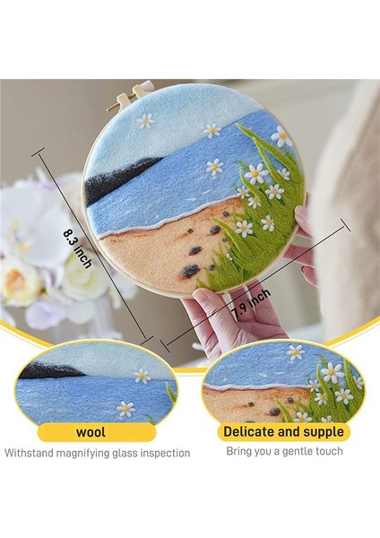 2 Iğne Keçe Kitleri Iğne Keçe Starter Kiti Yün Keçe Malzemeleri Talimatlar Iğne Keçe Pedleri Keçe Iğneleri W350+W406 (Yurt Dışından) fiyatları