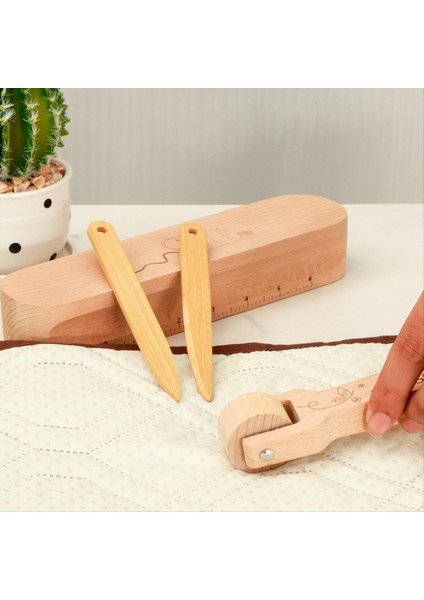 Ahşap Dikiş Rulosu Presleme Dikiş Aracı Terzik Için Terzi Diy Kapit Yüzme Dikiş Irmili Dekoru (Yurt Dışından) fiyatları