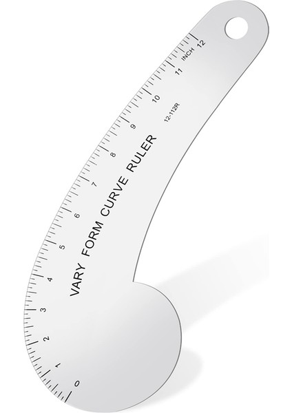 Form Form Eğrisi Cetvel 12 Inç Katı Metal Fransız Eğri Kalça Eğrisi Cetveli Dikiş Tasarım Yapımı Ölçüm (Yurt Dışından)