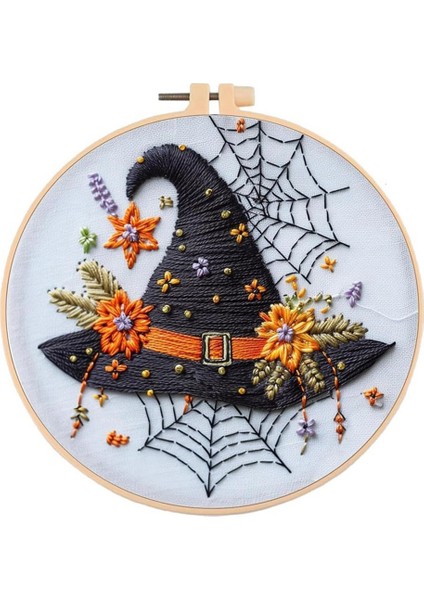 Binsiz Cadılar Bayramı Serisi Çapraz Dikiş Çantası Yeni Başlayanlar Için Nakış Çantası Dıy Dekorasyon Ev Odası A (Yurt Dışından)