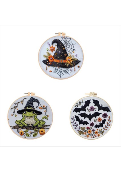 Binsiz Cadılar Bayramı Serisi Çapraz Dikiş Çantası Yeni Başlayanlar Için Nakış Çantası Dıy Dekorasyon Ev Odası A (Yurt Dışından) indirimleri