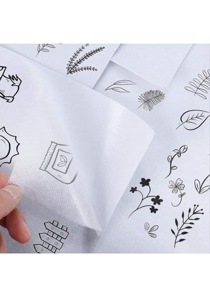 Nakış ve Dikiş Nakış Kağıdı Nakış Çıkarılabilir Nakış Transferi Aktarımı Için Nakış Desenleri 5 Adet (Yurt Dışından) modelleri