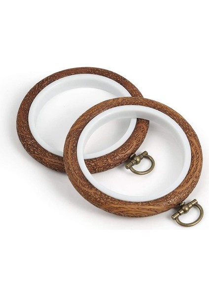 20 Adet Nakış Çemberleri Taklit Edilen Ahşap Nakış Dairesi Yuvarlak Ekran Çerçeve Çemberi Sanat Zanaat Dikiş ve Asılı (Yurt Dışından) fiyatları