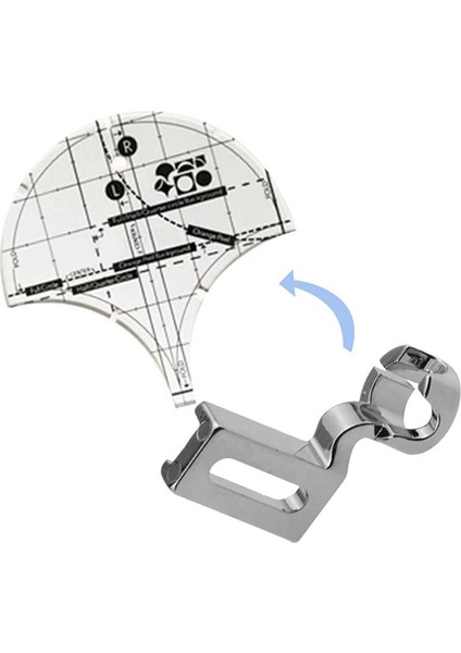 2x Dıy Patchwork Maker Kit ve Dikiş Cetveli Shank Cetvel Foot Free Hareketli Tüm Şey Dikiş Makineleri Için (Yurt Dışından) modelleri