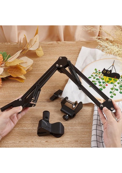 Siyah Nakış Masası Standı Kit El Nakış Çember Tutucu 360 Döndürülmüş Nakış Tutucusu Nakış Çemberleri Için Standı (Yurt Dışından) indirimleri