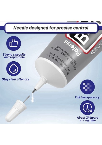 2x B-7000 Kristal Rhinestone Takı Yapıştırıcı Açık 110ML Zanaat Yapışkan Zanaat Bağı Kumaş Süper Onarım Yapıştırıcısı (Yurt Dışından) fiyatları