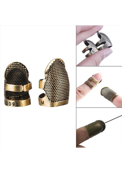 12 Adet Dikiş Yükseği Parmak Koruyucusu Ayarlanabilir Metal Parmak Kalkan Koruyucusu Dikiş Nakış Iğnesi (Yurt Dışından) modelleri