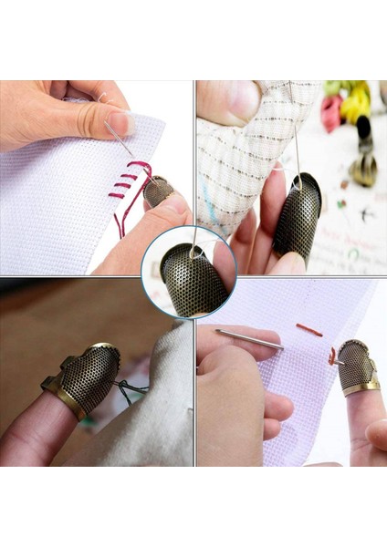 12 Adet Dikiş Yükseği Parmak Koruyucusu Ayarlanabilir Metal Parmak Kalkan Koruyucusu Dikiş Nakış Iğnesi (Yurt Dışından) fırsatları