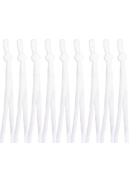 100 Pcs Dikiş Elastik Bant Kablosu Ayarlanabilir Tokalı Esnek Maske Earloop Kiracı Earmuff Halat Diy Yapma B (Yurt Dışından)