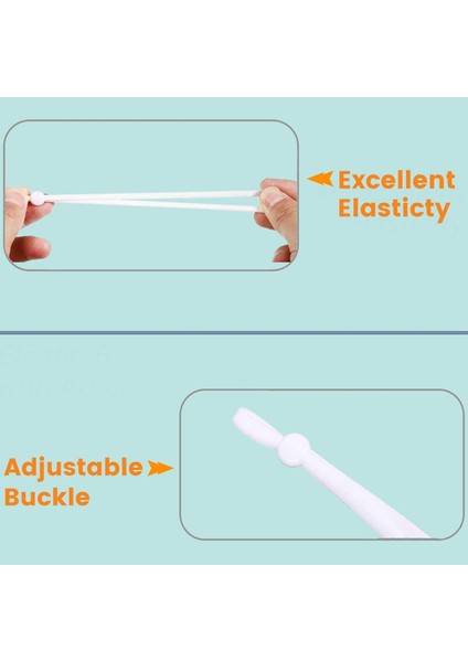 100 Pcs Dikiş Elastik Bant Kablosu Ayarlanabilir Tokalı Esnek Maske Earloop Kiracı Earmuff Halat Diy Yapma B (Yurt Dışından) fırsatları