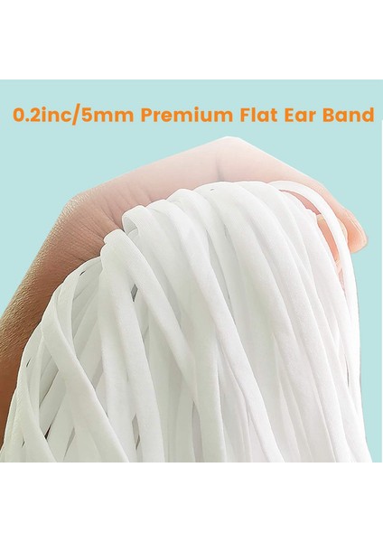 100 Pcs Dikiş Elastik Bant Kablosu Ayarlanabilir Tokalı Esnek Maske Earloop Kiracı Earmuff Halat Diy Yapma B (Yurt Dışından) indirimleri