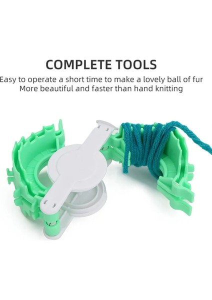 Pom Pom Maker Fluffs Ball Dokma Aracı Kalp Şekli Tığ Ipi Pom Pom Maker 2pcs Taşınabilir El Yapımı Top Dokma Aracı (Yurt Dışından) modelleri