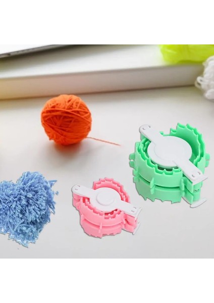 Pom Pom Maker Fluffs Ball Dokma Aracı Kalp Şekli Tığ Ipi Pom Pom Maker 2pcs Taşınabilir El Yapımı Top Dokma Aracı (Yurt Dışından) fırsatları