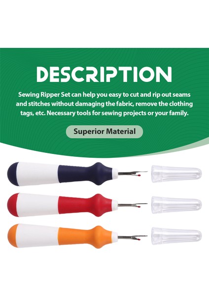 3pcs Dikiş Ripper Renkli Büyük Iplik Çıkartma Aracı Kullanışlı Dikiş Rippers Dikiş Çıkarma Hems (Yurt Dışından) indirimleri