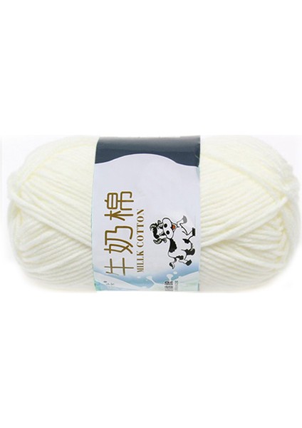 1 Grup Süt Pamuk Yün Ipliği El Örtüsü Için Yumuşak (Beyaz) Çizgi Yaklaşık 2 5 mm (Yurt Dışından)