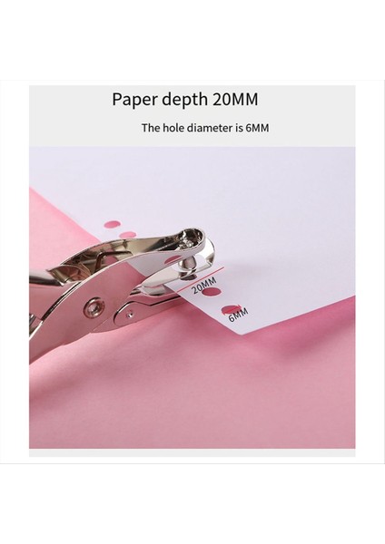 Metal Delik Puncher Özel Kırtasiye Kılavuzu A4 Kağıt Yumruk Tek Delik Gevşek Yaprak Yumruk (Yurt Dışından) fiyatları