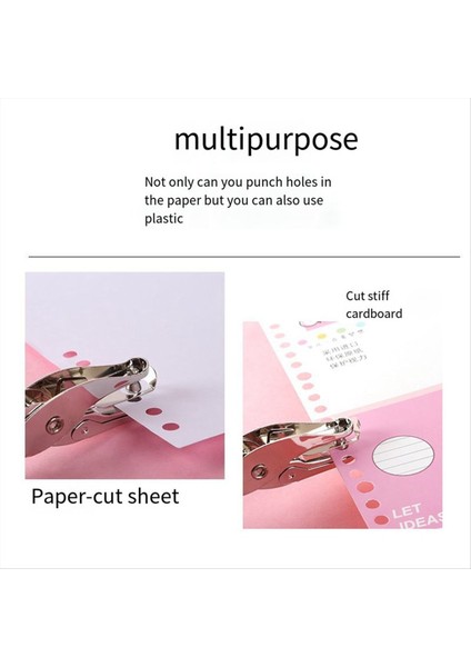 Metal Delik Puncher Özel Kırtasiye Kılavuzu A4 Kağıt Yumruk Tek Delik Gevşek Yaprak Yumruk (Yurt Dışından) indirimleri