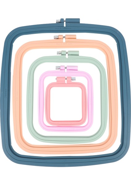 5 Adet Nakış Çember Dikdörtgen Nakış Çerçevesi Çapraz Dikiş Çember Dikiş Aracı Sanat Zanaat Için Kullanışlı Dikiş Iğneler ile (Yurt Dışından)