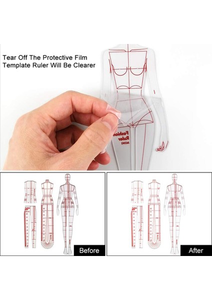 Moda Illüstrasyon Yöneticileri Çizim Şablonları Cetvel Dikiş Insansı Desenler Tasarım Giyim Ölçüm Tip A Tip (Yurt Dışından) fiyatları