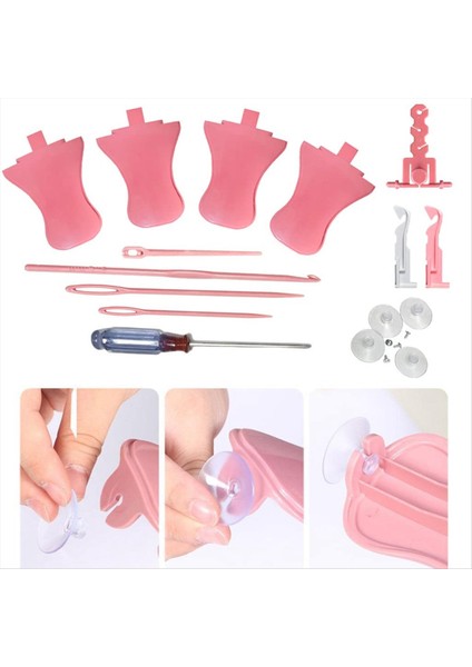 1 Set Dıy Örgü Makinesi Aksesuarları Dönen Örgü Toka Tel Raf Yerine Gergin Örgü Kanca Kiti (Yurt Dışından) fiyatları