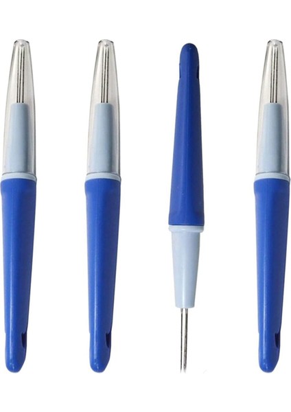4pcs Iğne Keçesi 3 Iğne Aleti Kalem Tarzı Iğne Keçe Aleti 3 Iğneli Yün Keçe Iğne Aletleri (Yurt Dışından)