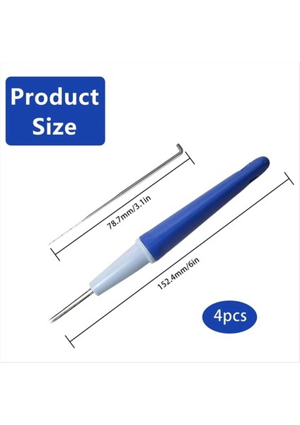 4pcs Iğne Keçesi 3 Iğne Aleti Kalem Tarzı Iğne Keçe Aleti 3 Iğneli Yün Keçe Iğne Aletleri (Yurt Dışından) fiyatları