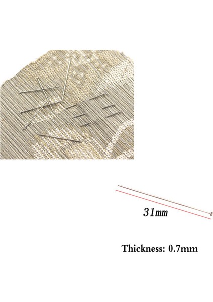 2000PCS Paslanmaz Çelik Pimler Terzisi Pim Gömlek Ipek Saten Pim Yorgan Aplike Dikiş Iğnesi 31MM (Yurt Dışından) fırsatları