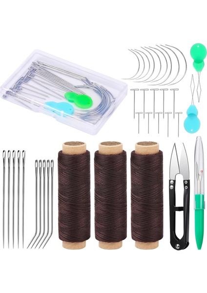 3rolls Dikiş Iplikleri Saç Uzatma Ipliği 110 Yarda Iğne ve Iplik Saç Için Dikiş Saç Peruk Yapımı Dikmek Için Iplik (Yurt Dışından)